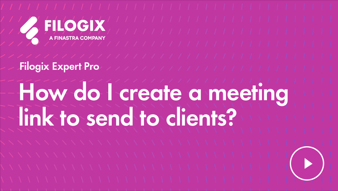 How do I create a meeting link to send to clients?